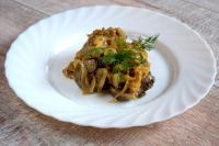 Печень куриная жареная с луком