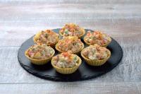 Салат "Оливье" в тарталетках