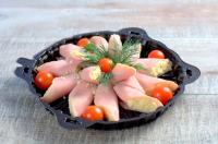 Рулетики из ветчины