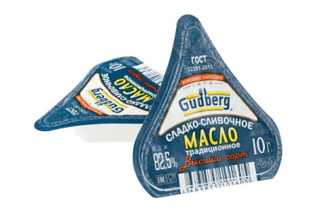 Масло сладко-сливочное "Gudberg" 82,5 %