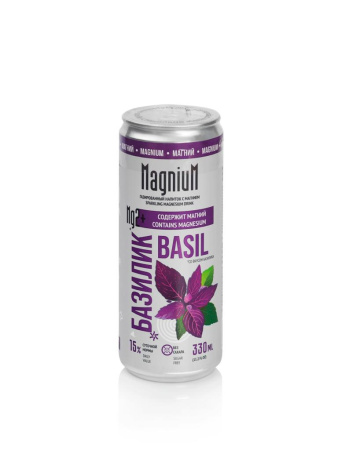Напиток функциональный безалкогольный газированный "Magnium" со вкусом "Базилик"