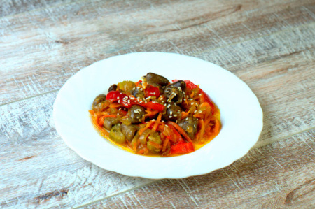 Сердечки куриные по-корейски