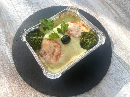 Запеканка картофельная с красной рыбой